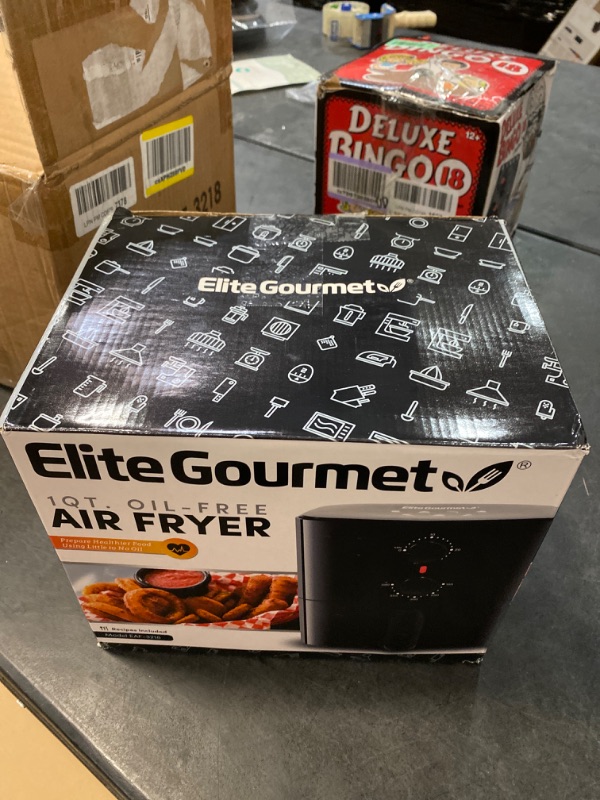Photo 3 of Elite Gourmet EAF-3218 Personal 1.1Qt. Compact Space Saving Electric Hot Air Fryer Oil-Less Healthy Cooker, Timer & Temperature Controls 1.1 Quart Black