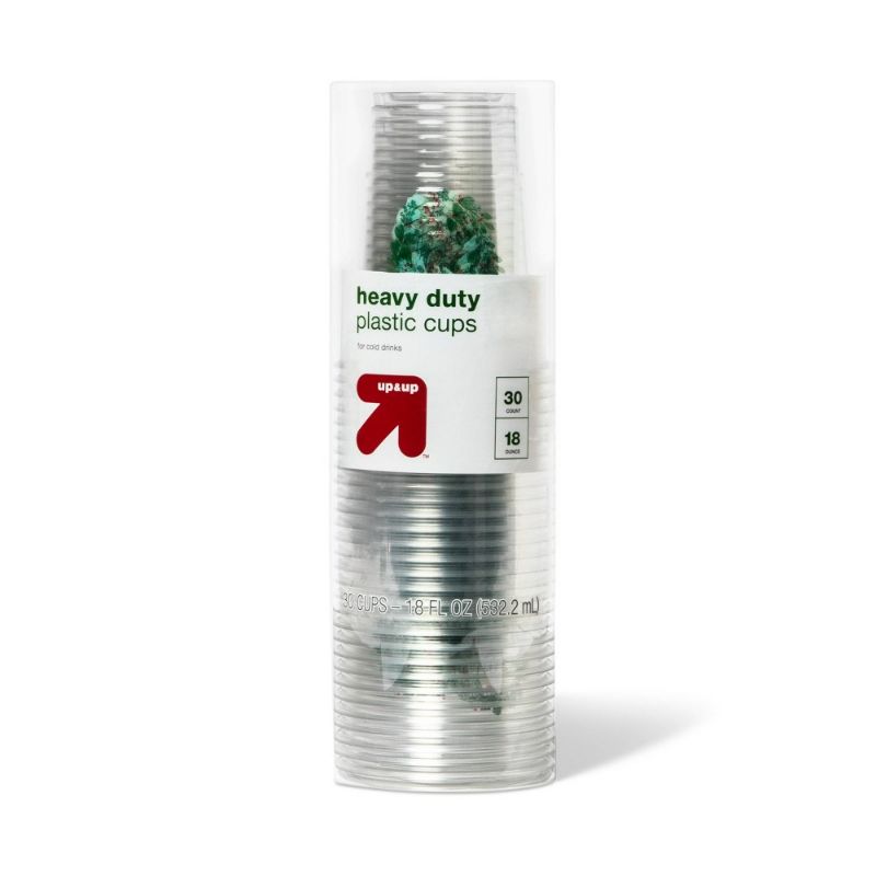 Photo 1 of 4 Pack Holiday Disposable Drinkware Clear Cup - Joy - 18oz/120ct 
