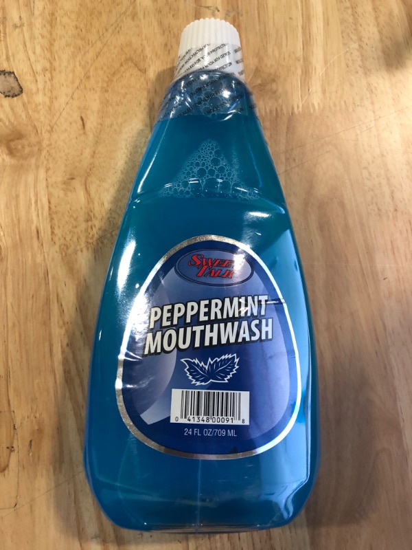 Photo 2 of Sweet Talk Mouthwash Peppermint (blue) - 24oz (2Pack)