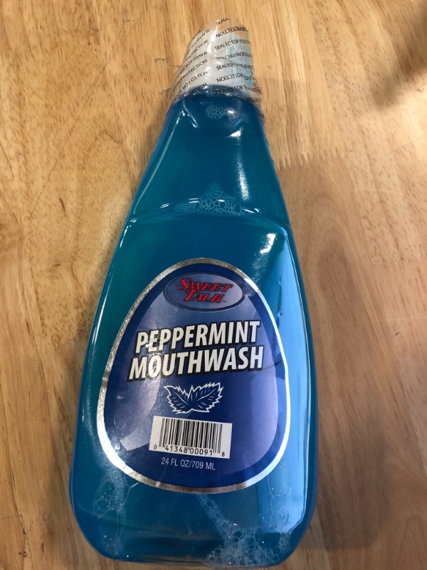 Photo 2 of Sweet Talk Mouthwash Peppermint (blue) - 24oz (2Pack)