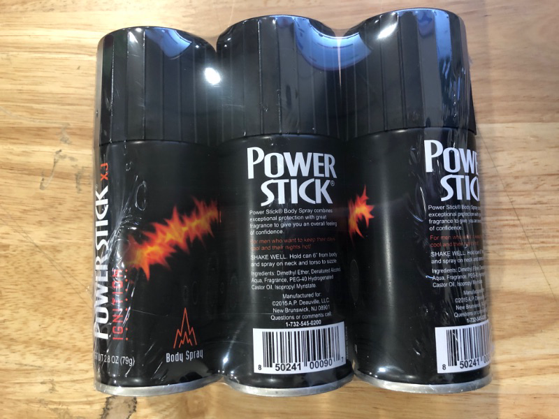 Photo 1 of Power Stick Ignition Body Spray 2.8 oz. (Pack Of 3)