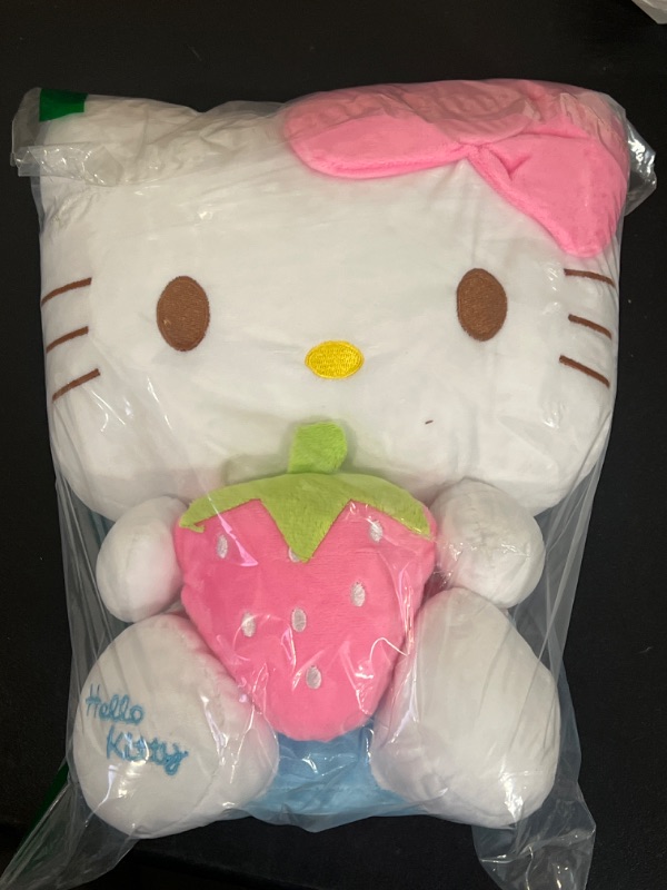 Photo 2 of SecretCastle Pink Cat Plush Toys Dolls,Baby Girls Toys 14'', Plush Pillow Stuffed Animals Strawberry