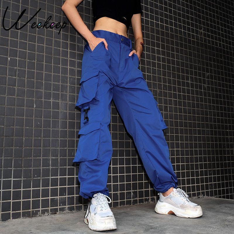 Photo 1 of Size 2XL Blue Cargo Polyester Pants See Photo  A little Different Then Stock Photo