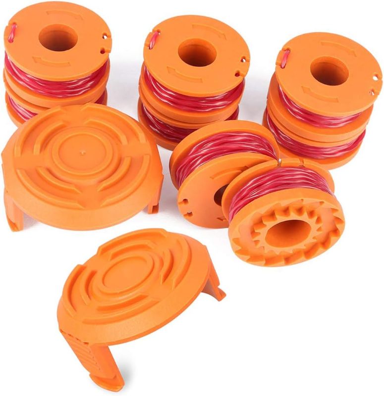 Photo 1 of Trimmer Spool Line for Worx, Edger Spool Compatible with Worx trimmer spools Weed Eater String,Trimmer Line Refills 0.065 inch for Electric String Trimmers, Weed Wacker Spool Replacement Parts