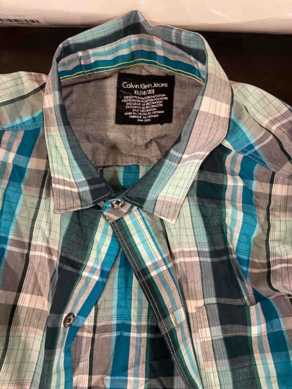 Photo 2 of Calvin Klein Men's Long-Sleeve Flannel Shirt