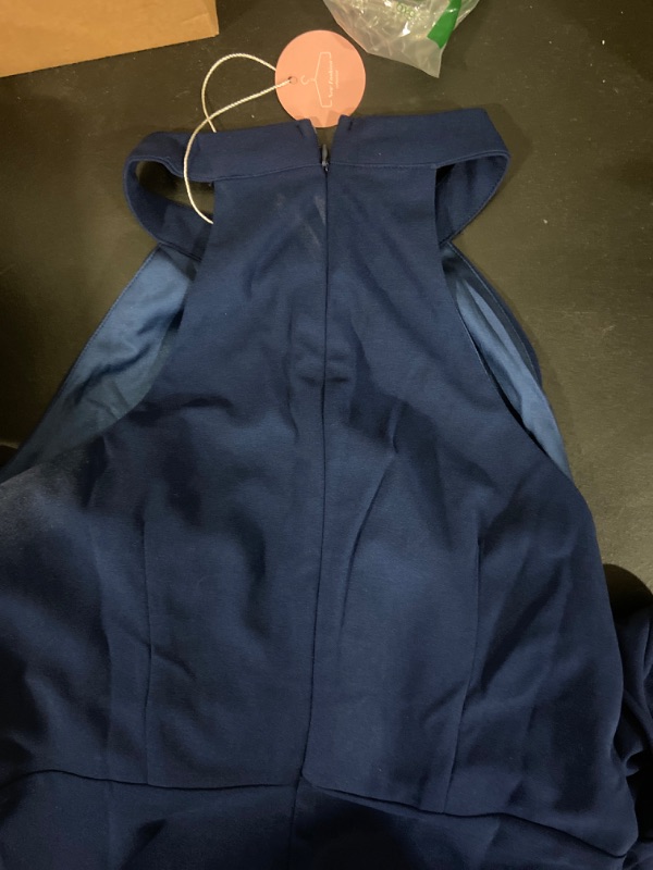 Photo 2 of halter neck blue dress with zipper