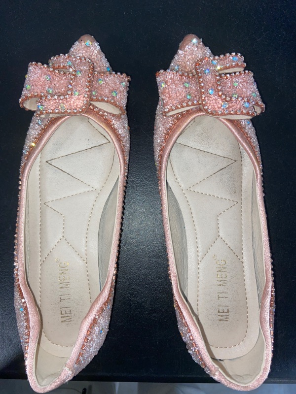 Photo 2 of Mei Ti Meng Pink Classy Blingy Pointed toe flats
