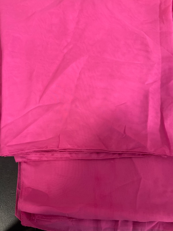 Photo 2 of 2 pack pink Fuchsia Polyester Table Top Runners Wedding Party Linens