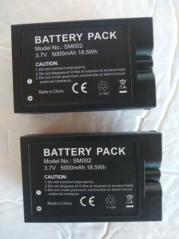 Photo 1 of Rechargeable Batteries SM002 (2) For Ring Video Doorbell Spotlight Cam