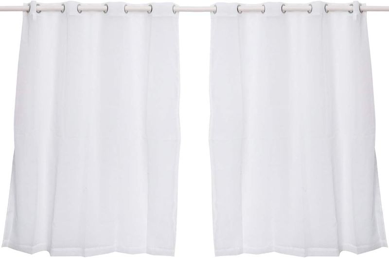 Photo 1 of BESPORTBLE 2PCS Window Sheer Curtains Thermal Insulated Blackout Curtain Shading Insulation Curtain Nursery Curtain Shading Curtain White Voile