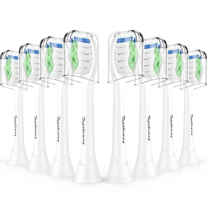 Photo 1 of Toptheway Replacement Brush Heads Compatible with Philips Sonicare DiamondClean Electric Toothbrush HX6063/64, for Phillips Plaque Control, Gum Health, FlexCare, HealthyWhite and EasyClean, 10 PCS