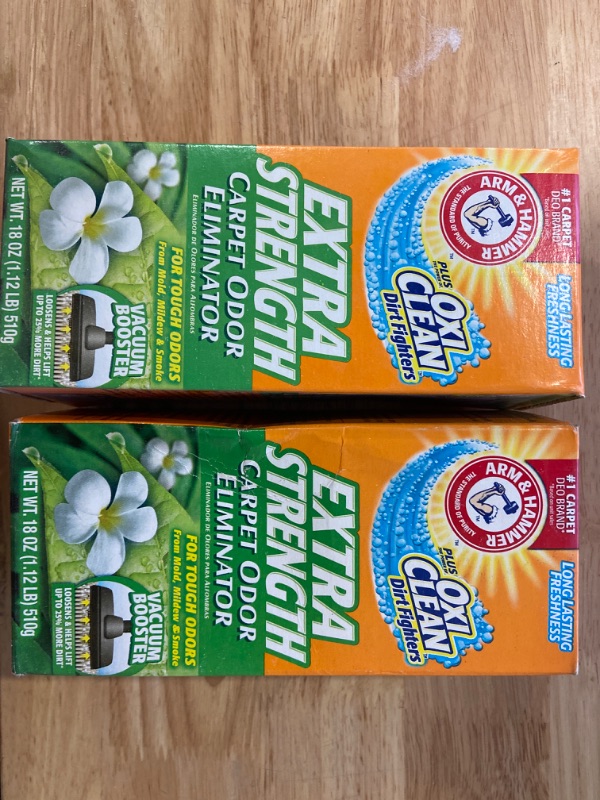 Photo 2 of 2 Pack Arm & Hammer Extra Strength Carpet Cleaners (18 Oz)