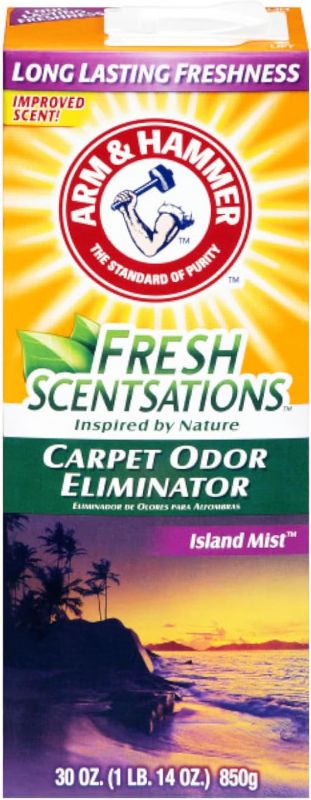 Photo 1 of Bundle: Fresh Scentsations Carpet Odor Eliminator, Island Mist, 18 oz Box + Arm & Hammer Extra Strength Carpet Cleaners