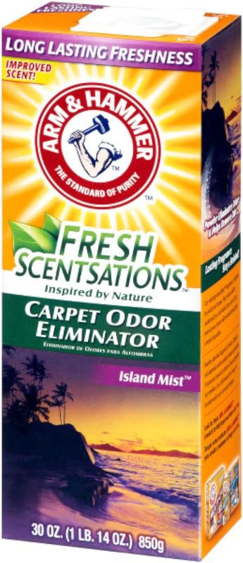 Photo 1 of 2 Pack Fresh Scentsations Carpet Odor Eliminator, Island Mist, 18 oz Box