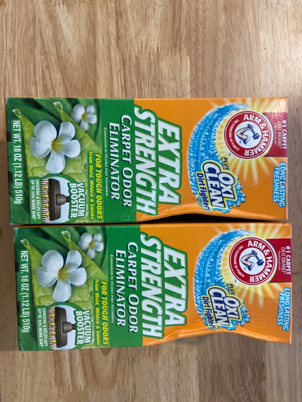 Photo 2 of 2 Pack Arm & Hammer Extra Strength Carpet Cleaners (18 Oz)