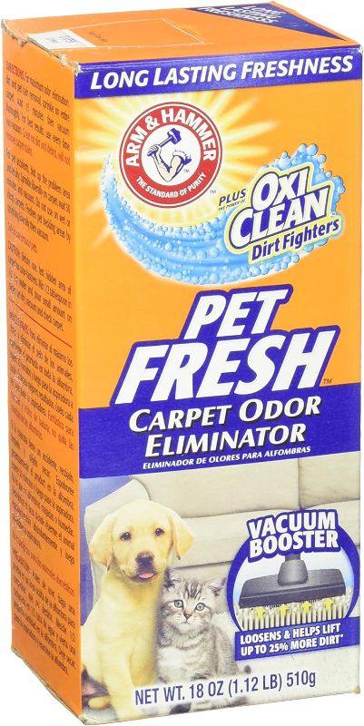 Photo 1 of  2 Pack Arm & Hammer Pet Fresh Carpet Odor Eliminator Plus Oxi Clean Dirt Fighters