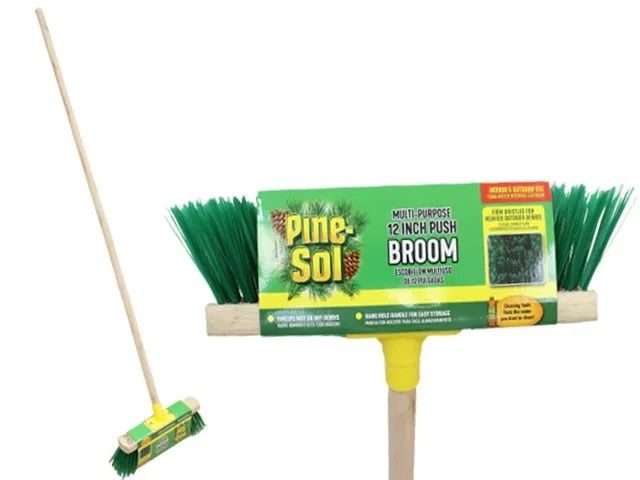 Photo 1 of Pine Sol Push Broom 12 in.