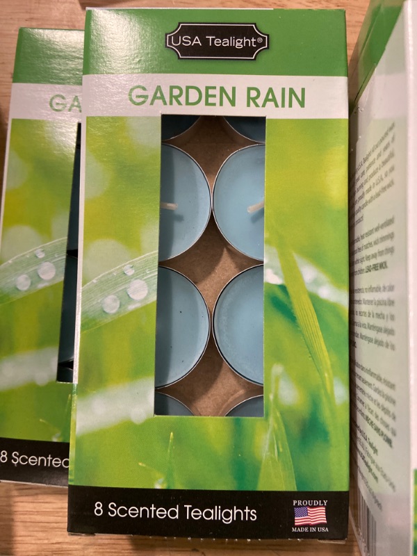 Photo 2 of 160-Piece Tea lights Candle Garden Rain, Blue