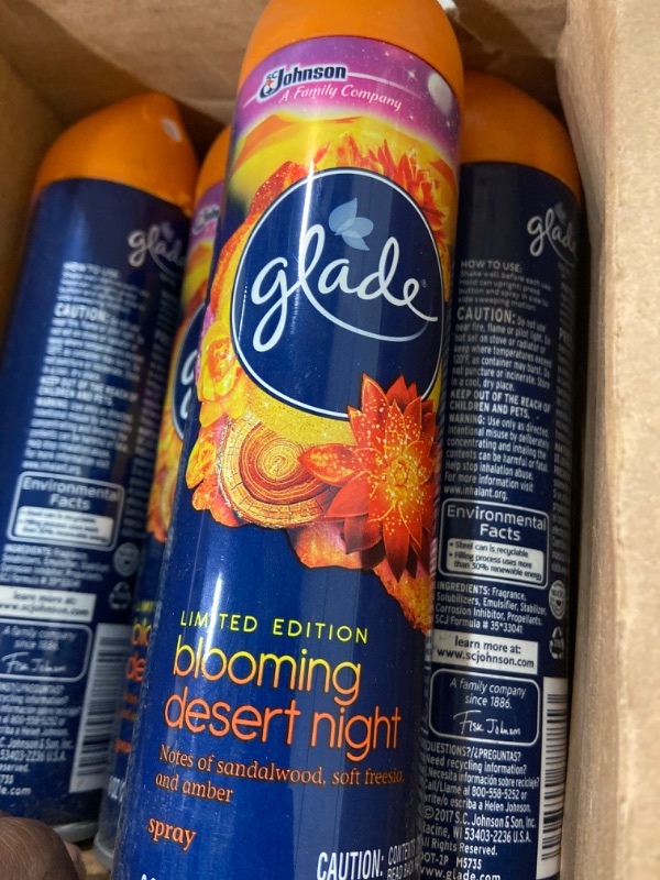 Photo 2 of 5 Pack Glade Blooming Desert Night air freshener spray 8 oz