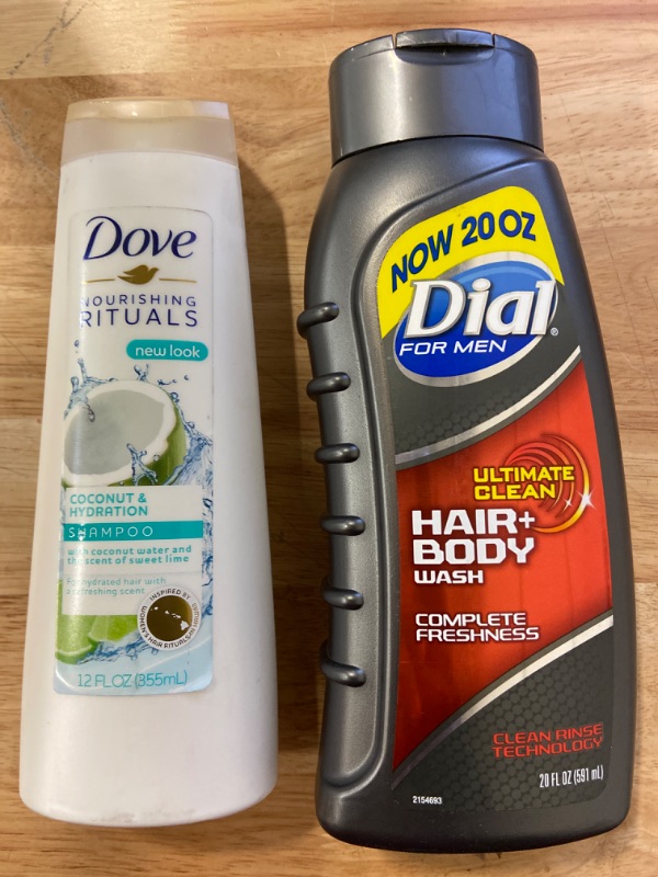 Photo 3 of Bundle: Dove Nutritive Solutions Coconut & Hydration Shampoo & Conditioner, 12 Fl. Oz + Dial Men Ultimate Clean Hair Body Wash, 20 Ounce