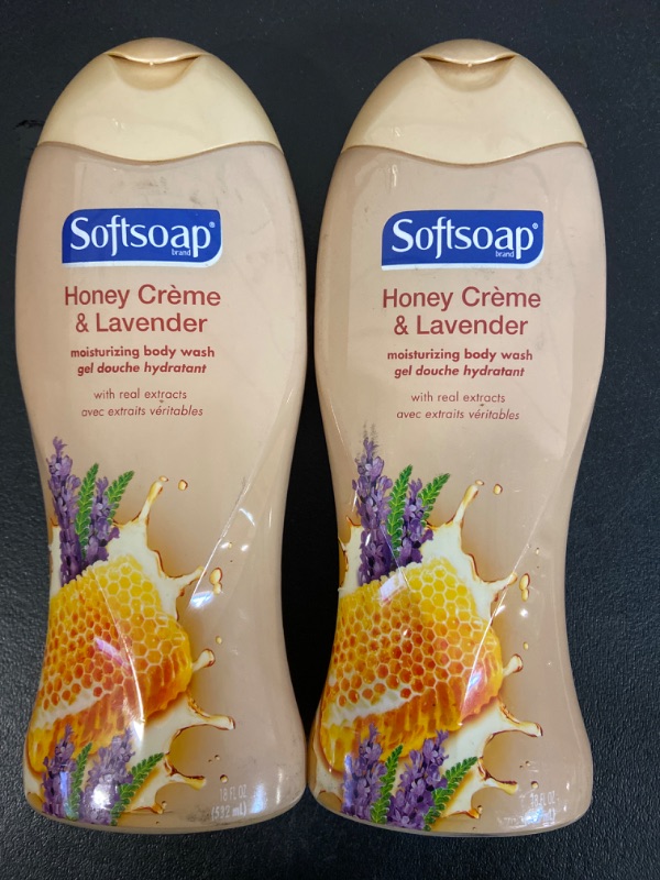 Photo 2 of Softsoap Moisturizing Body Wash, Honey Creme and Lavender, 18 Ounce (Pack of 2)