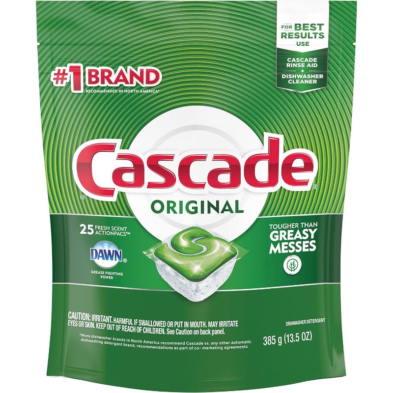 Photo 1 of 3 Packs Cascade Original Detergent Pacs 11 Count