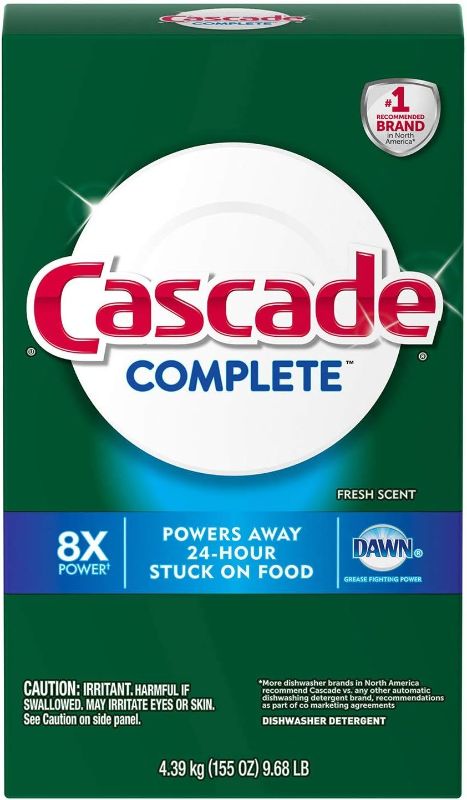 Photo 1 of Cascade Complete Powder Dishwasher Detergent, Fresh Scent (155 oz.)