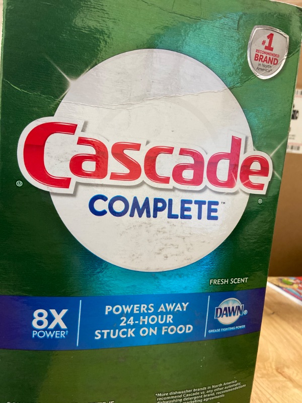 Photo 2 of Cascade Complete Powder Dishwasher Detergent, Fresh Scent (155 oz.)