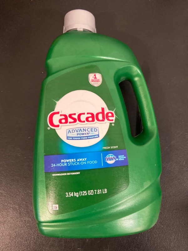 Photo 2 of Cascade Advanced Power Liquid Dishwasher Detergent, Fresh Scent, 125 fl oz