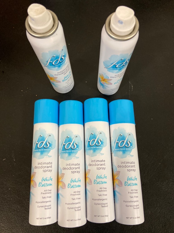 Photo 2 of FDS Intimate + Body Dry Feminine Deodorant Spray, Shower Fresh, 3 Pack