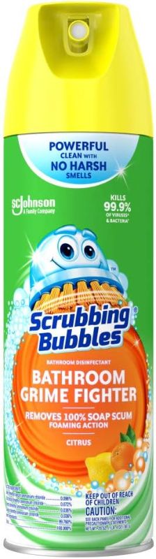 Photo 1 of 3 Pack Scrubbing Bubbles Bathroom Grime Fighter Aerosol, Citrus, 20 oz