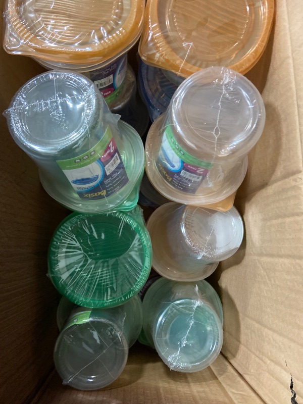 Photo 1 of Heavy Duty Food Storage Containers with Lids - Leakproof Deli Containers with Lids - Soup, Slime, Meal Prep Containers, Take Out, Stackable, Microwavable, Dishwasher Safe, Freezer Safe, BPA Free 20 Count
