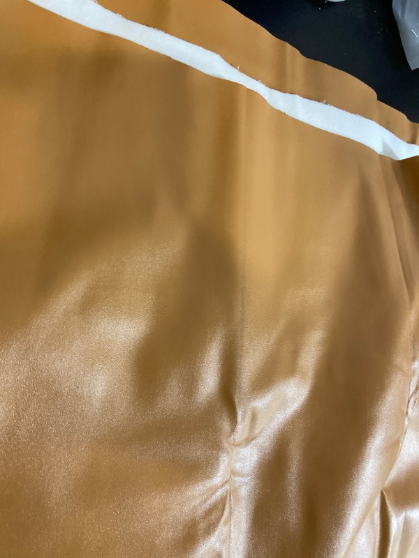 Photo 2 of Caramel Soft Faux Vegan Leather PU {Peta Approved Vegan} | 1 Yard (36 inch x 54 inch Wide) Cut by Yard | Synthetic Pleather Nappa 0.9 mm Smooth Vinyl Upholstery | 36"x54"