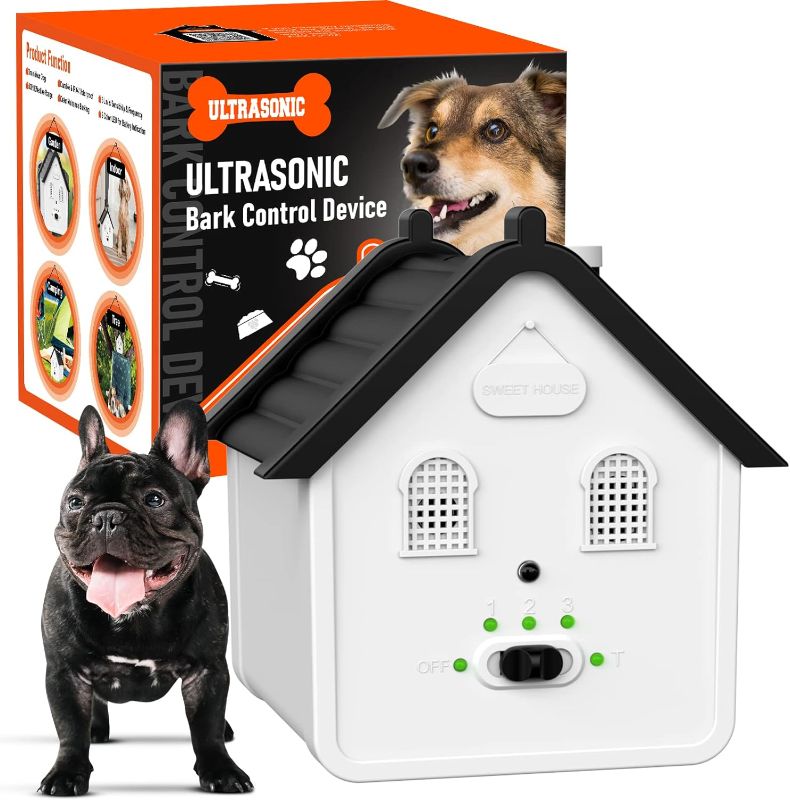 Photo 1 of Anti Barking Device, Dog Barking Control Devices Up to 50 Ft Range Dog Training & Behavior Aids, 2 in 1 Ultrasonic Dog Barking Deterrent Devices, Dog Silencer Anti Barking Device Safe for Humans & Dog