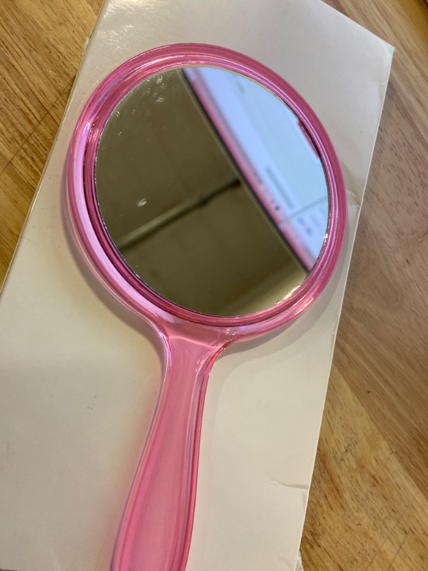 Photo 3 of Miscellaneous Bundle: Hand Mirror Double-Sided Handheld Mirror 1X/ 2X Magnifying Mirror with Handle Transparent Hand Mirror Rounded Shape Makeup Mirror + 3D Memory Foam Sleep Eye Mask And Earplug, Soft Eye Patches Comfort Face Sleeping Mask Eyeshade Breat