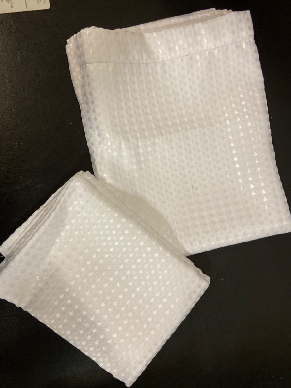 Photo 1 of Ultra Premium Microfiber Kitchen Dish Hand Towel Waffle Weave, 2 Pack (16x28 in, White)
