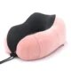 Photo 1 of Travel Pillow, Neck Pillow for Travel for Airplane, Velvet Memory Foam Neck Pillow Women Lady Head & Neck Support, for Long Flights Plane, Office, Cars Sleeping & Rest (Pink)