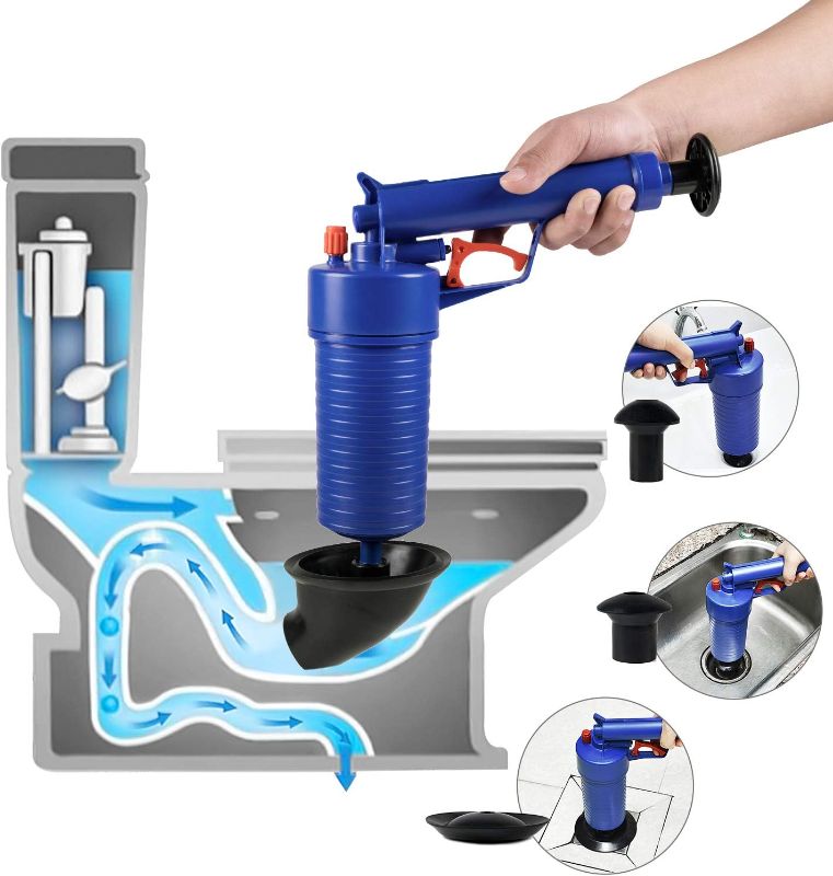 Photo 1 of Air Drain Blaster, Sink Plunger, Air Power Toilet Plunger, Manual Pump Cleaner,Pipe Blaster, High Pressure Plunger for Bath/Toilet/Sink/Floor Drain/Kitchen Clogged Pipe