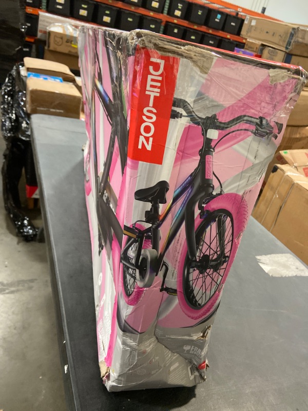 Photo 3 of Jetson Light Rider Kids’ Light-up Unisex Bike, LED Light-up Frame, 3 Different Light Modes Pink 20 Inch Tire