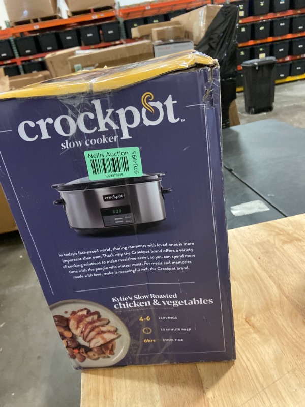 Photo 3 of Crockpot 8 Qt. Countdown Slow Cooker - Dark Stainless Steel