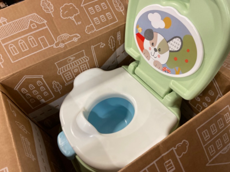Photo 2 of Fisher-Price Baby Toddler Toilet 3-in-1 Puppy Perfection Potty Training Seat and Step Stool with Removable Ring