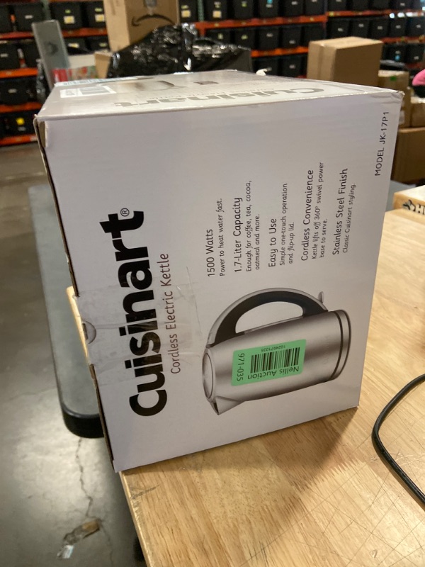 Photo 3 of Cuisinart JK-17P1 Cordless-Electric-Kettle, 1.7-Liter, Stainless Steel