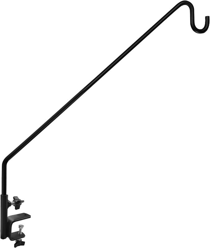 Photo 1 of MIXXIDEA Heavy Duty Deck Rail Pole Deck Hook, Extensible and Adjustable Deck Hook for Hanging Bird Feeder, Plants, Suet Baskets,Wind Chimes,Lanterns
