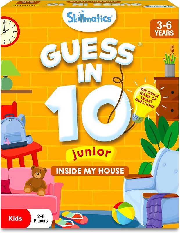 Photo 1 of Skillmatics Card Game - Guess in 10 Junior Inside My House for Kids, Boys, Girls, Who Love Board Games & Educational Toys, Gifts for Ages 3, 4, 5, 6

