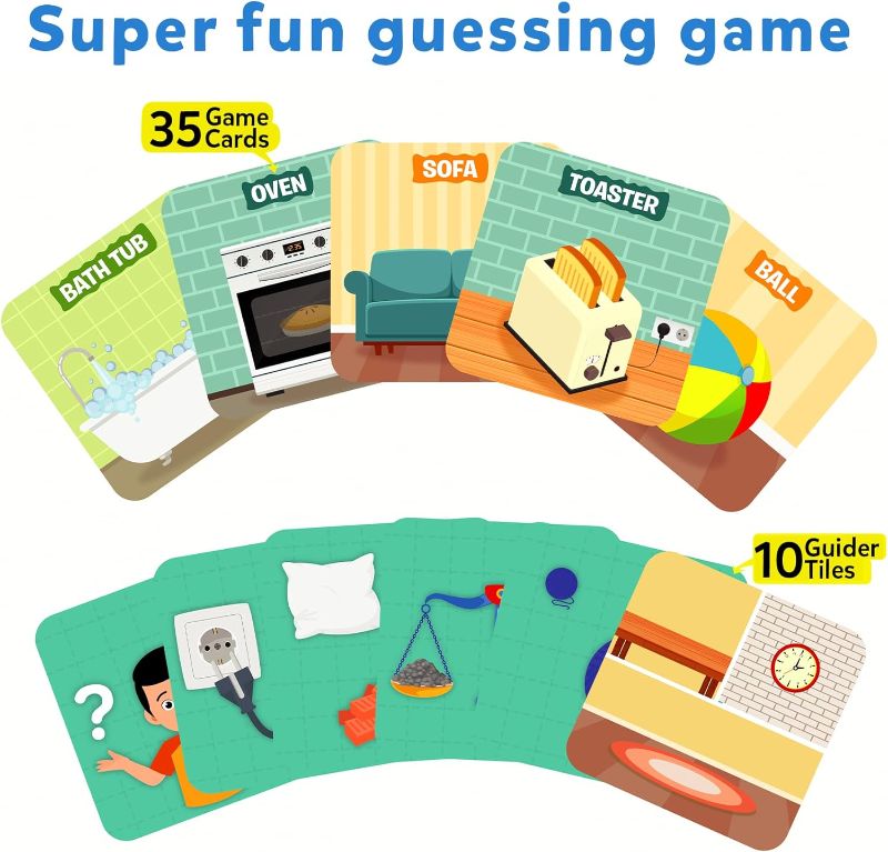 Photo 2 of Skillmatics Card Game - Guess in 10 Junior Inside My House for Kids, Boys, Girls, Who Love Board Games & Educational Toys, Gifts for Ages 3, 4, 5, 6
