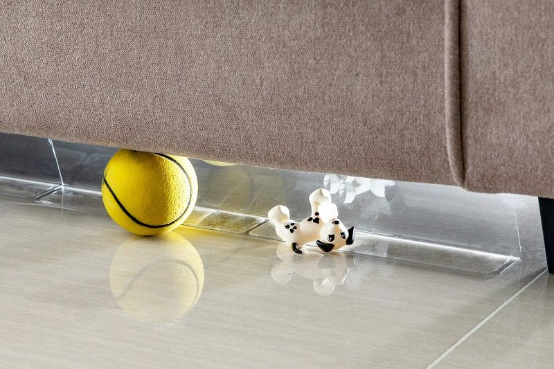 Photo 1 of BOWERBIRD Clear Toy Blockers for Furniture - Stop Things from Going Under Couch Sofa Bed and Other Furniture - Suit for Hard Surface Floors Only
