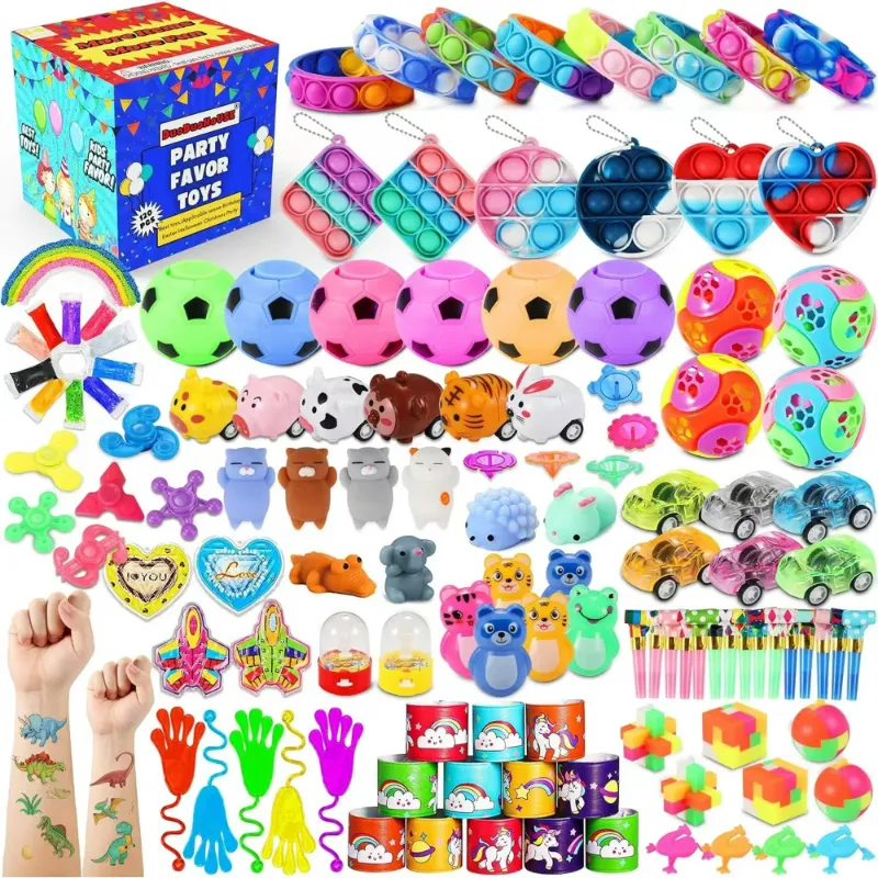 Photo 1 of DuoDuoHouse 120 Pcs Party Favors for Kids 3-5 4-8-12, Birthday Gift for Kids, Goodie Bags Treasure Box Toys For Classroom Rewards, Kids' Party Supplies For Pinata Stuffers, Carnival Prizes

