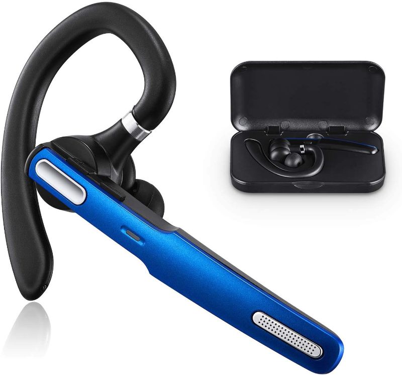 Photo 1 of COMEXION Bluetooth Headset, Wireless Bluetooth Earpiece V5.0 Hands-Free Earphones with Stereo Noise Canceling Mic, Compatible iPhone Android Cell Phones Driving/Business/Office
