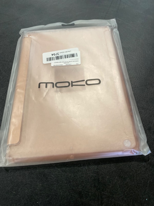 Photo 3 of Moko Case for iPad 10.2 iPad 9th Generation 2021/ iPad 8th Generation 2020/ iPad 7th Generation 2019, Slim Stand Hard Back Shell Smart Cover Case for iPad 10.2 inch, Auto Wake/Sleep, Rose Gold
