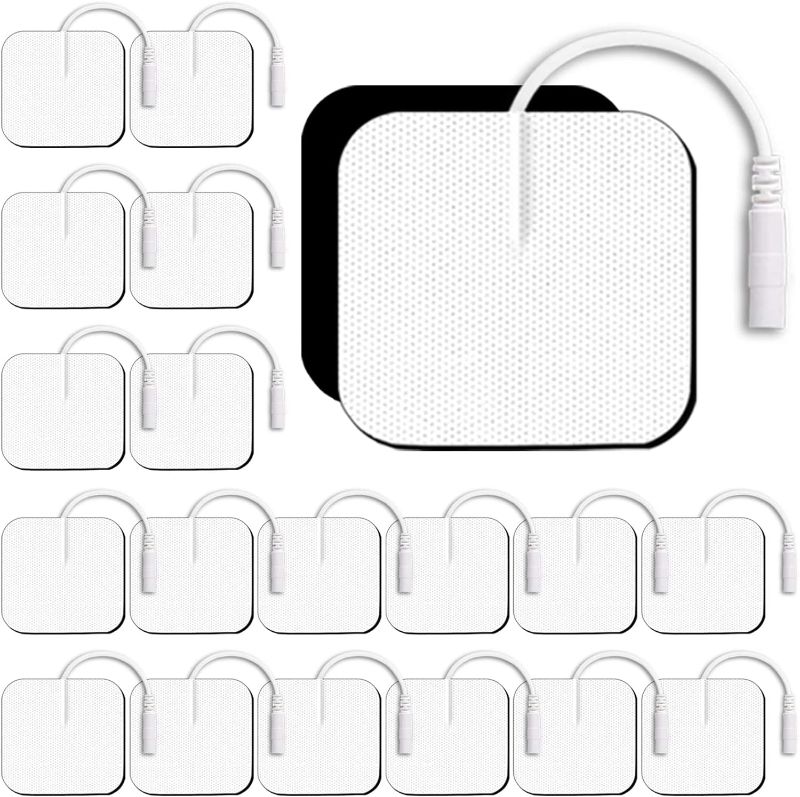 Photo 1 of TENS Unit Replacement Pads TENS Unit Pads SM Electrodes Pads 2x2”20 Pcs Reusable Self-Adhesive Electrodes Pads,Compatible with AUVON TENS 7000 TENS Unit Replacement Pads Muscle Stimultaion Machine
